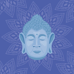 buddha siddharta with mandala