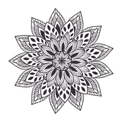 ethnicity monochrome mandala