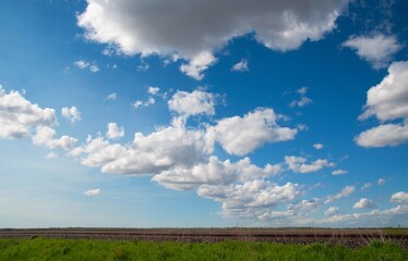 Summer sky and the track 1 