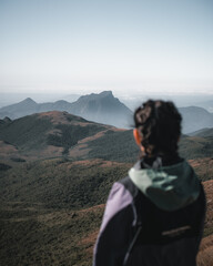 Fototapeta premium person in the mountains