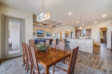 room with dining table