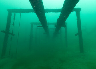 Naklejka premium Underwater Pipes