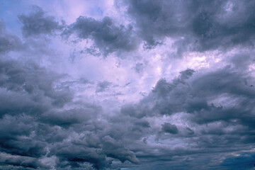 A dramatic sky looms overhead in summertime