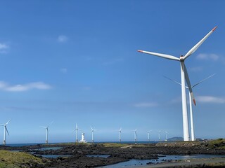 wind turbines farm