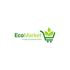 Fresh supermarket Organic store logo design inspiration