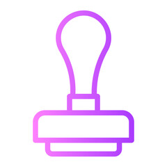 stamp gradient icon