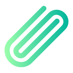 paper clip gradient icon