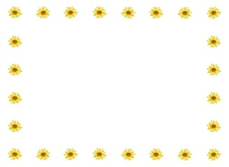 ヒマワリのフレーム