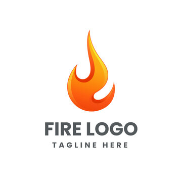 Premium vector 3d fire logo