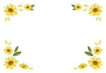 ヒマワリのフレーム