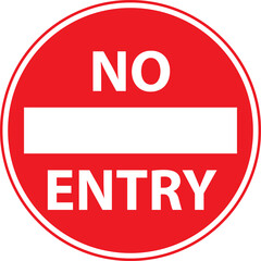 no entry traffic sign on white background. no entry road signs. no entry authorized personal only. flat style. - obrazy, fototapety, plakaty