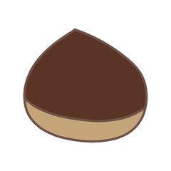 栗のイラスト素材　線あり