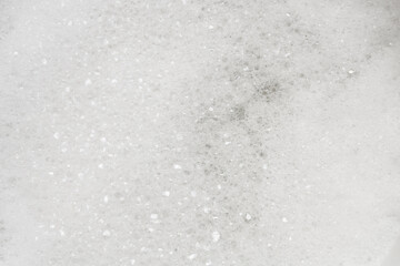 Abstract white soap foam texture background close up
