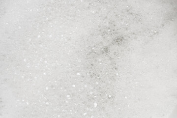 Abstract white soap foam texture background close up