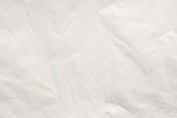 White plastic bag texture background close up