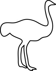 bird icon. sign design line art on white background..eps