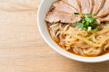 duck noodles with stewed duck soup