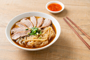 duck noodles with stewed duck soup