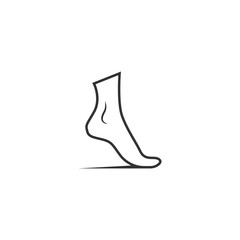 Foot, footprint icon logo template