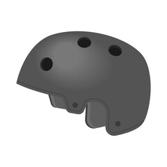 スケートボード用のヘルメットのイラスト