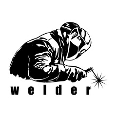Welder illustration sketch design icon logo vector