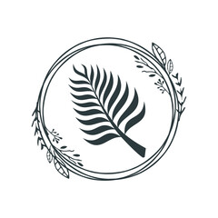 Obraz premium flower and leaf decorative ornament vector