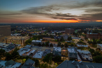 Sunset over Greenville, SC - obrazy, fototapety, plakaty