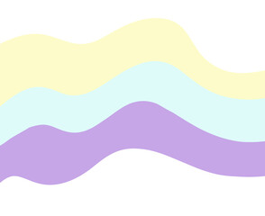 Soft organic shape blob pastel form elements for decoration illustration