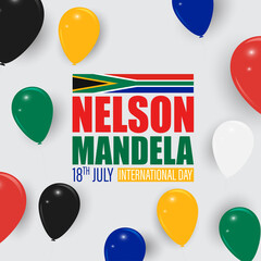 Vector illustration for Nelson Mandela International Day