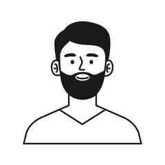 man bearded character
