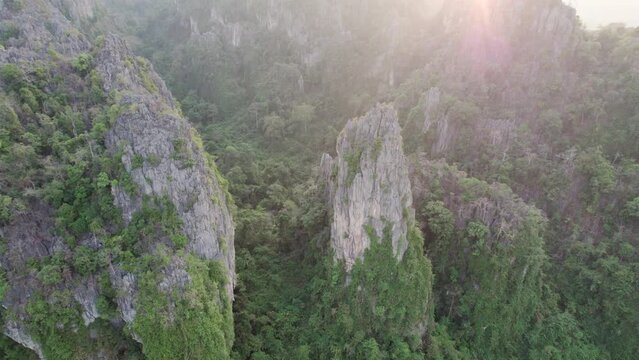 Top view Noen Maprang district, Phitsanulok Unseen Thailand.