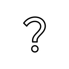 question icon flat style trendy stylist simple