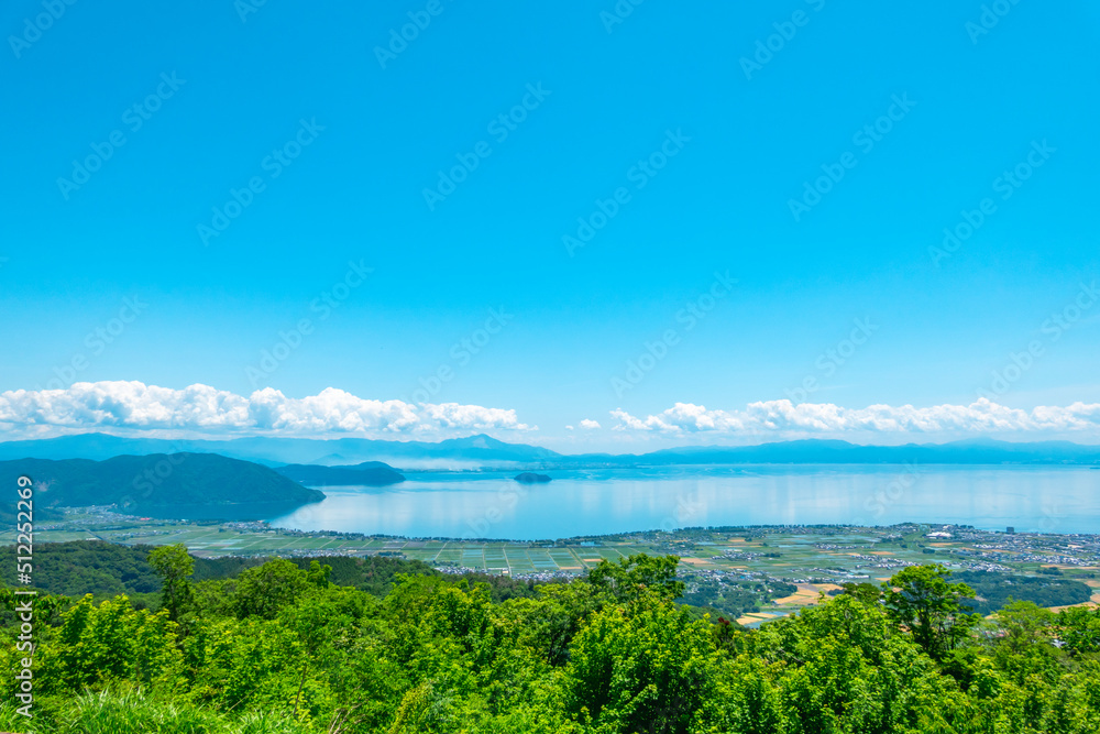 Canvas Prints びわこ函館山の展望 滋賀県高島市