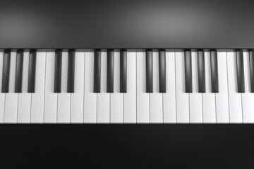 3D rendering music art concept