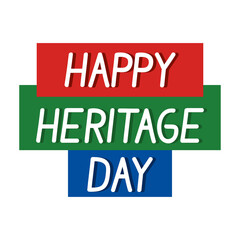 heritage day lettering