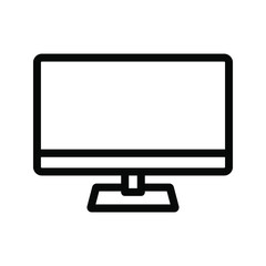 Display icon. monitor sign. vector illustration