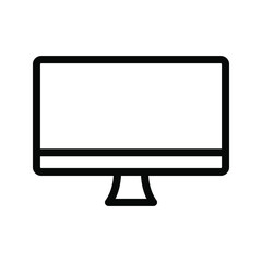 Display icon. monitor sign. vector illustration