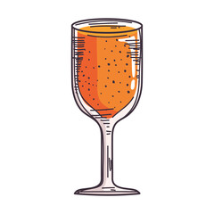 orange cocktail cup
