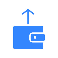 Cash wallet or money shopping icon