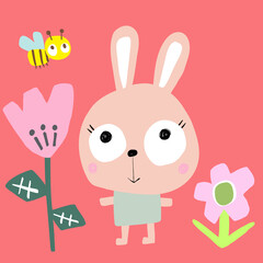 うさぎ　rabbit　動物　animal　manga