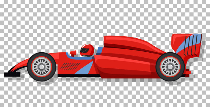 red formula one race car side view clip art preview