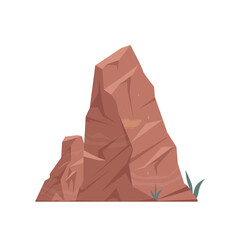 Fototapeta na wymiar african desert rock flat vector illustration