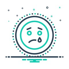 Mix icon for tear weep