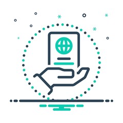 Mix icon for citizenship