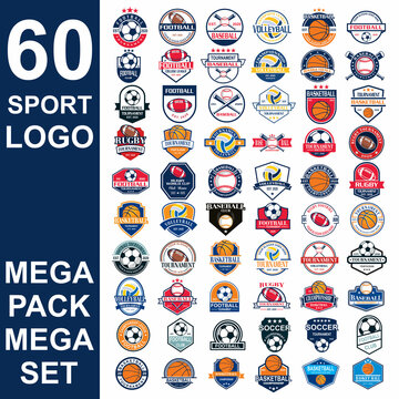 Set Of Sport Logo , Set Of Tournament Vector