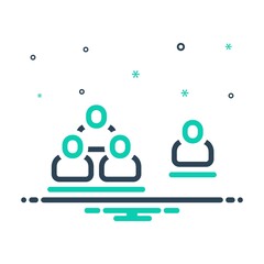 Mix icon for minority