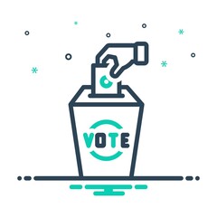 Mix icon for elections