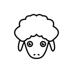 Sheep icon vector graphic illustration