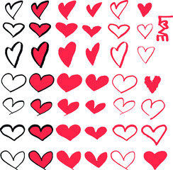 Heart set hand drawing for use in various occasions.
Is a vectors and illustration file.
I LOVE YOU logo
