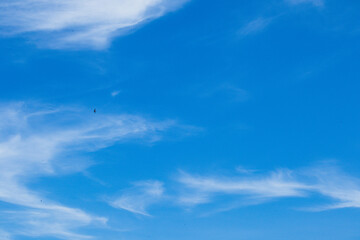 Sky blue background. Sky cloud clear
